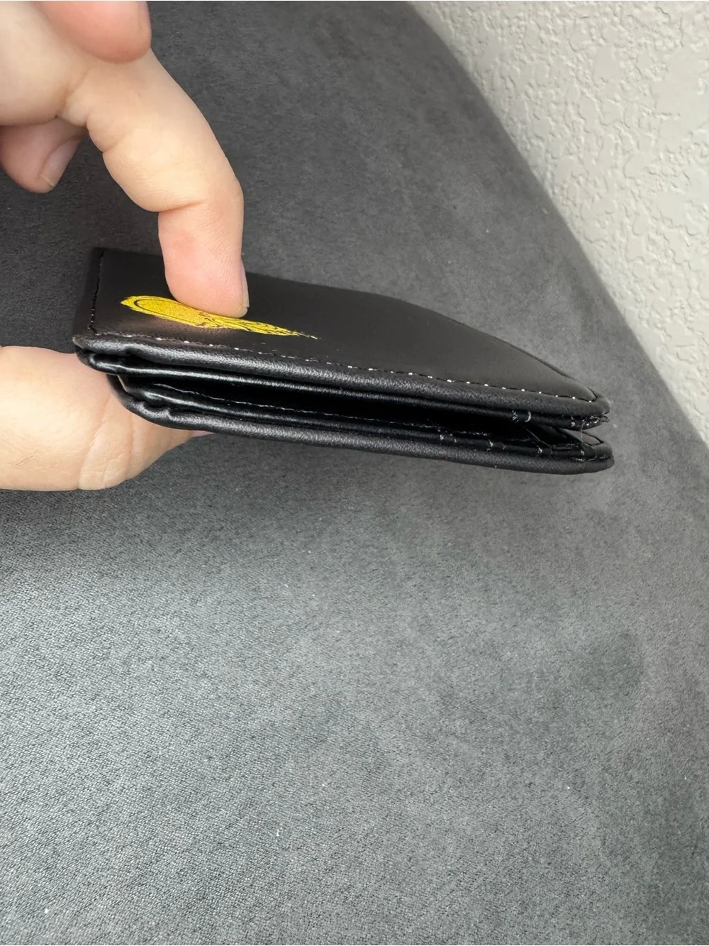 Bioworld Dr. Seuss The Grinch Black Red Bifold Wallet ID Window Card Holder